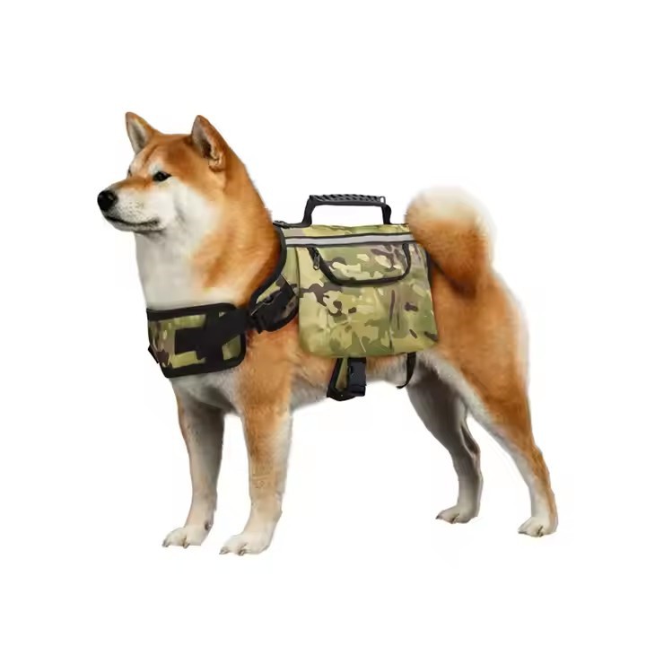 Camouflage hunderygsæk