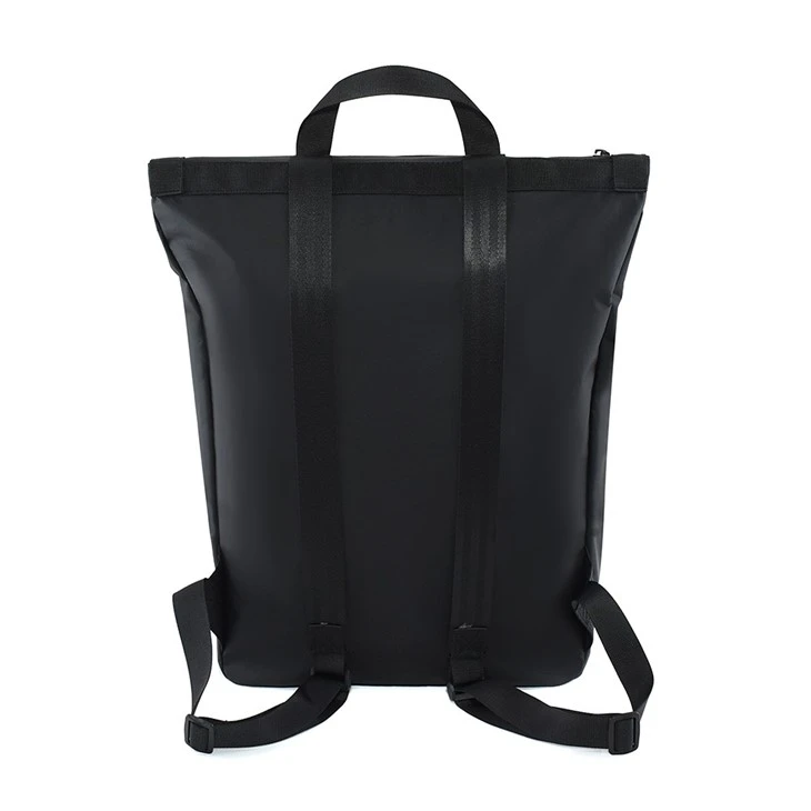 Fashion Black Tyvek Totebag Backpack