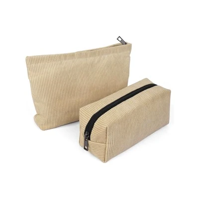 Custom Corduroy kosmetiske taske Engros