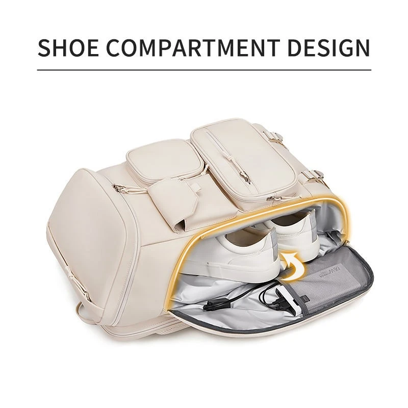 Custom Waterproof Badminton Bag With Shoe Compartment